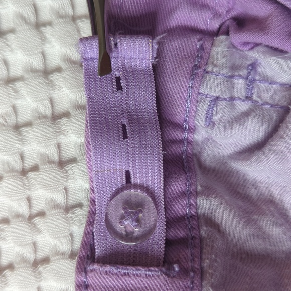 Place distressed purple cotton shorts size 10 - Picture 3 of 6